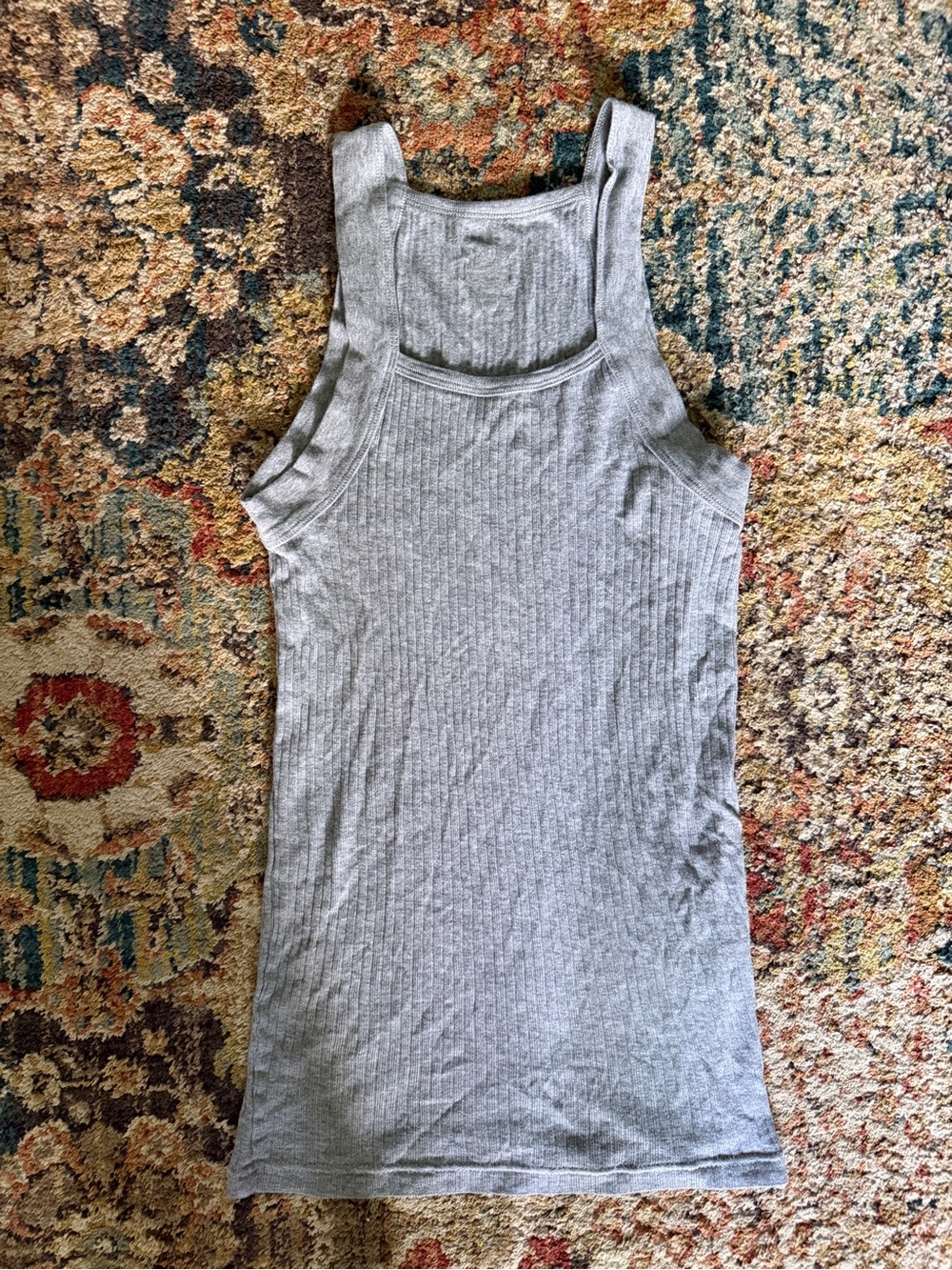 2xist Light Gray Ribbed Cotton Tank